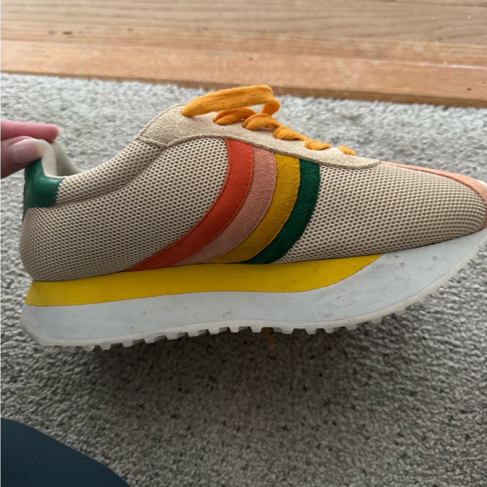 Charlotte Stone Multicolor Striped Sneakers
